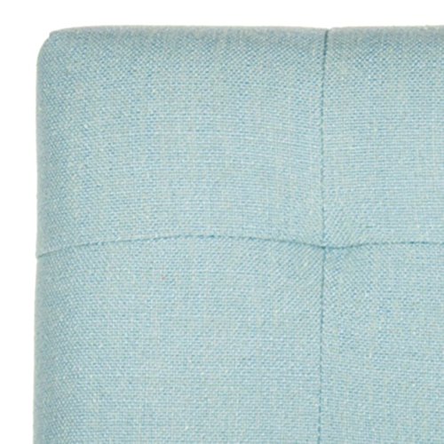 SAFAVIEH Home Collection Thompson Butaco Azul Cielo con Acabado Espresso de 30 pulgadas miniatura 4