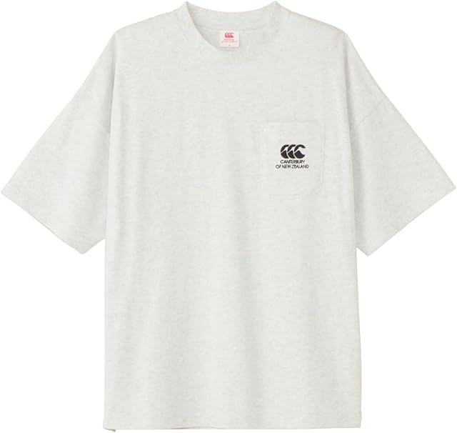 Canterbury★半袖 クルーネック ロゴ 綿 トップス Tシャツ Amazon | [カンタベリー] 半袖 Tシャツ S/S HEAVY CREW POCKET
