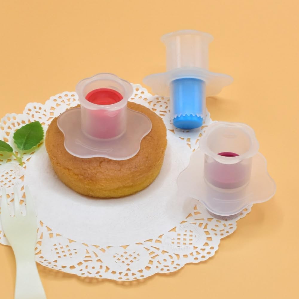 Cupcake Corer, Cupcake Filler Tool for Muffin Cake Pastry, Pastry Divider Fruit and Vegetable Pitter Tool for Home and Kitchen (Red) image 5