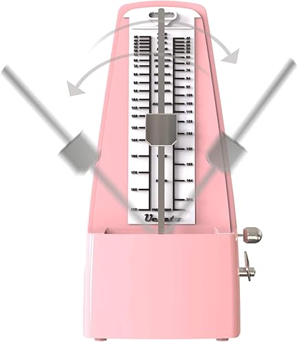 Miniatura 9 de Metrónomo mecánico de madera granulada sonido fuerte/alta precisión/no necesita baterías/para piano/guitarra/violín/tambor y otros instrumentos