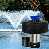 High-Flow 15000 GPH Pond Fountain Pump with Timer, 110V 750W 1 HP Stainless Steel Floating Fountain and Pond Aerato with 100 FT Cord for Aeration, Irrigation, and Fountain Displays, All-Copper Motor