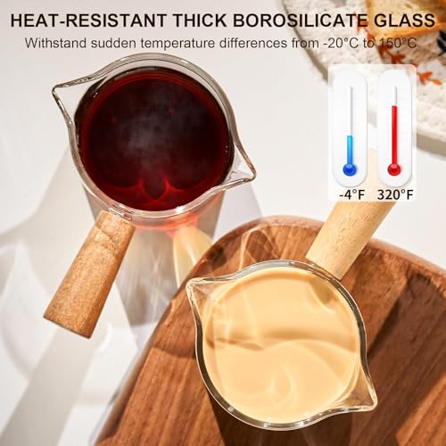 Vasos de Espresso de Vidrio con Asa 3.5oz Pack 2 miniatura 6
