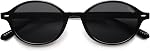 SOJOS Retro Oval Round Lunettes de soleil polarisés Femmes Hommes, Petite Chic Vintage Trendy Sunnies SJ2611