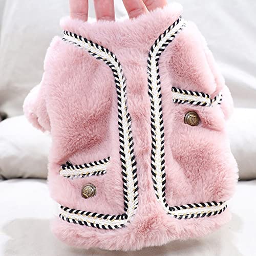 Pull chaud pour chien et chat en velours isolant vêtement hiver S - 6