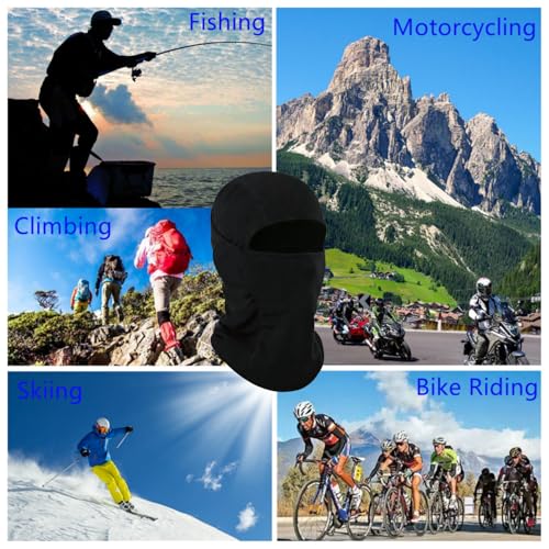 Image of 4 Pieces Balaclava Mask Sun Protection Hood Face Cover Full Head Mask for Men and Women for Hunting Fishing Skiing