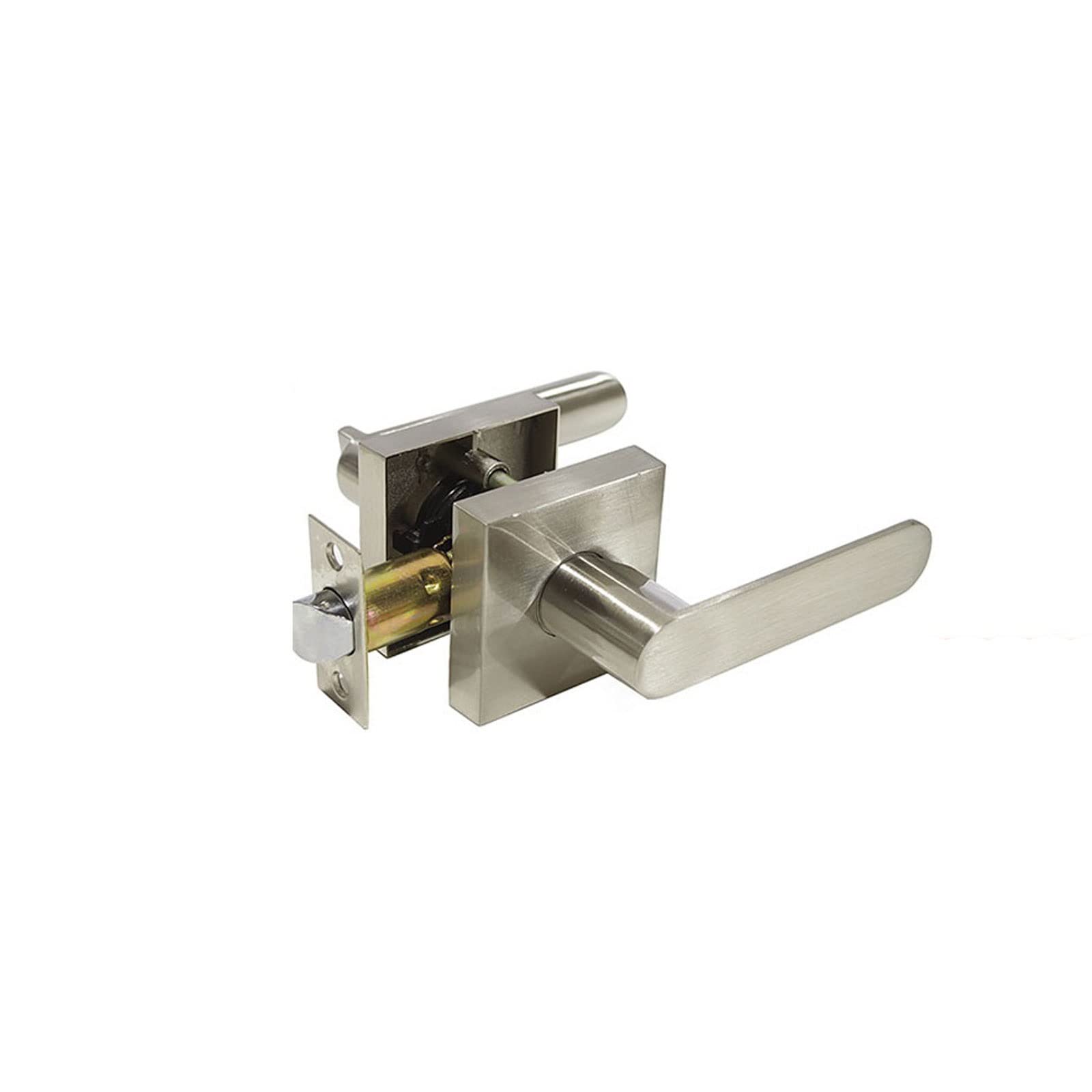 SFJSFIMQ Door Handle Solid Door Handle for Interior Doors Front Back Door Levers Lock Latch Bedroom Security Entry Gate Lock Handle Set