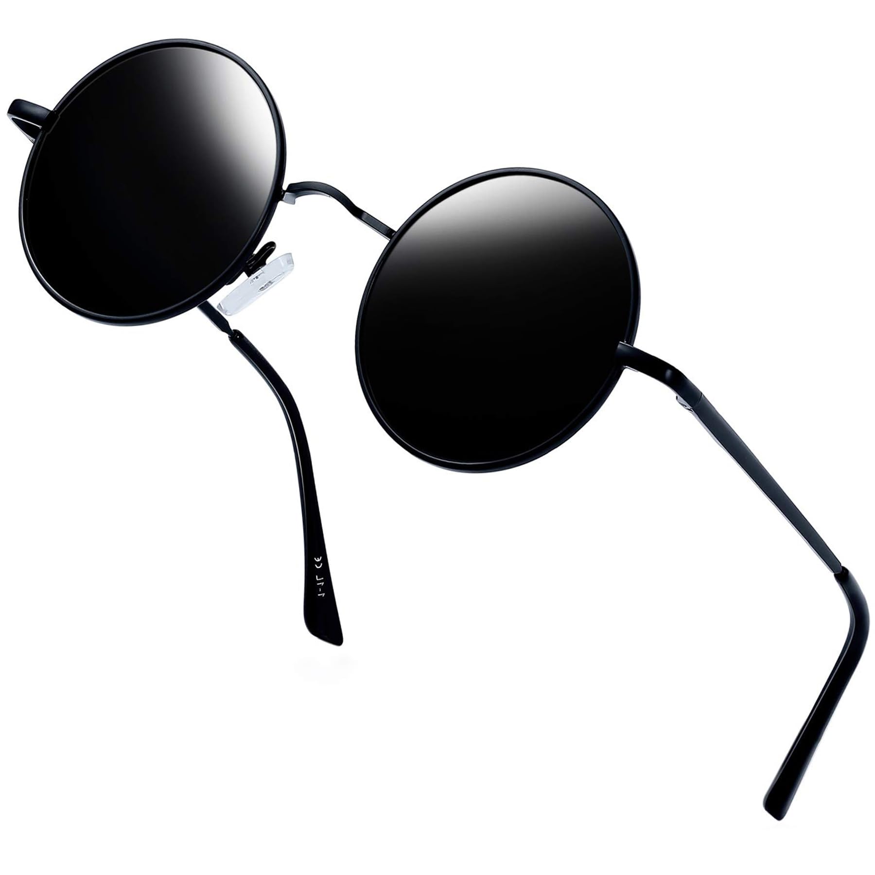 Joopin Occhiali da Sole Uomo Donna Rotondi Polarizzati Protezione UV400 Retro Vintage Metallo Piccoli Tondi Occhiali da Sole
