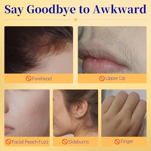 Youggle 5 Min Facial Hair Removal For Women with Soothing Cream, Painless & Gentle Sensitive Skin Hair Removal Cream for Chin & Upper Lip & Cheeks (4.06 Fl Oz)