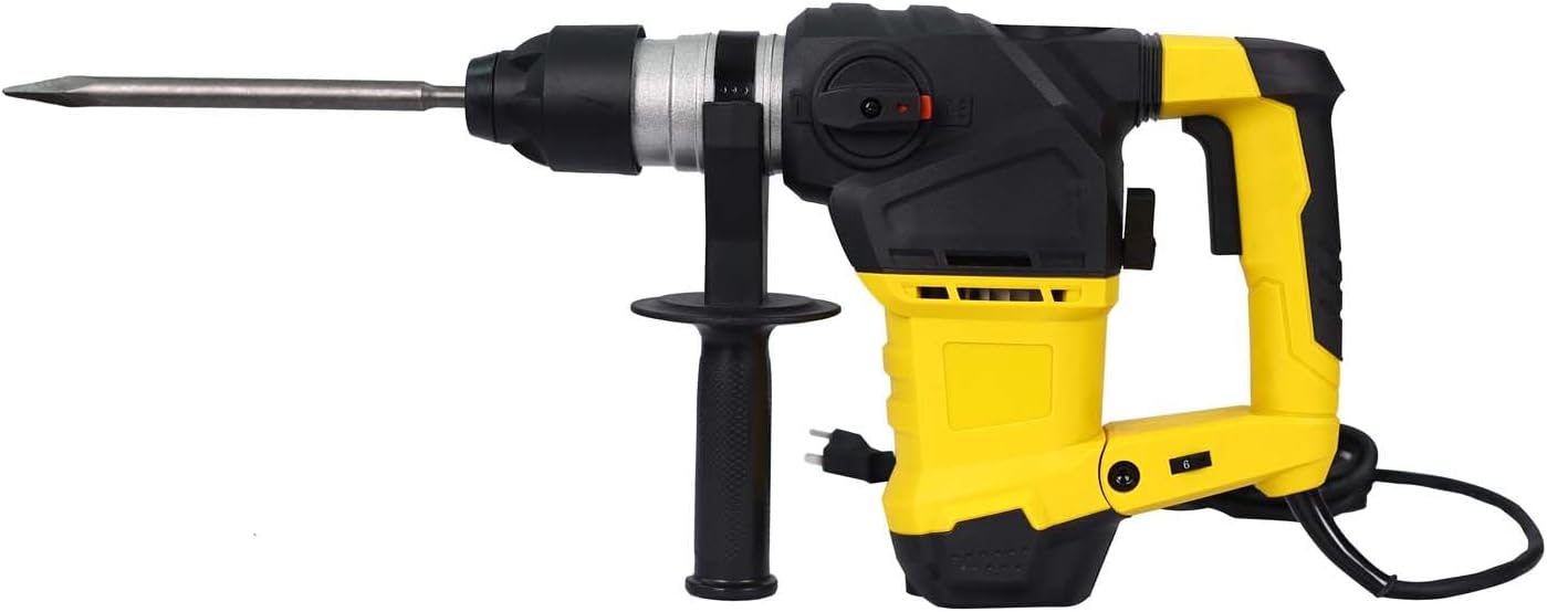 13 Amp Demolition Rotary Hammer Drill, 11/4 Inch 3900 BPM SDSPlus 3
