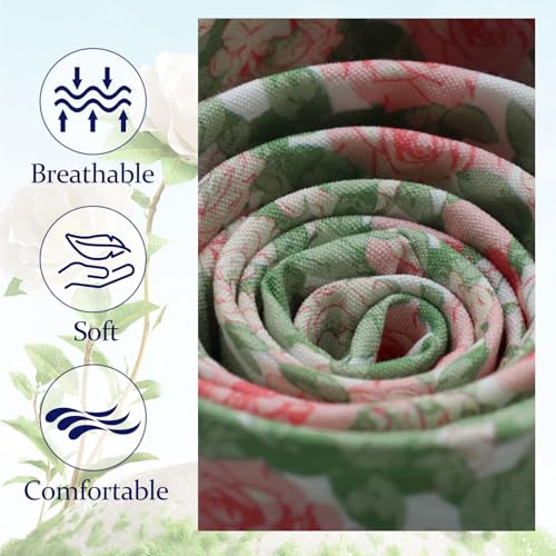 Image of Floral Ties Skinny Tie for Men, Cotton Mens Neckties for Weddings | 2.56'', floral, slim, soft and comfortable, men's neckties for casual, business, party, daily, dating