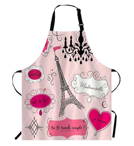 French Style Paris Eiffel Tower Cooking Apron