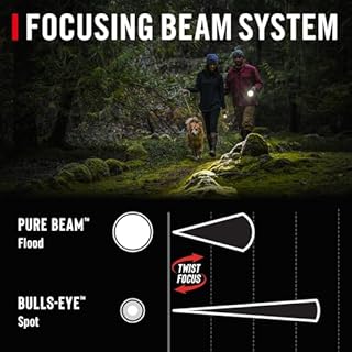 Coast GX10 550 Lumen Compact & Waterproof Dual Power LED Flashlight with Grip-Textured Handle, 4 Light Modes, Twist Focus™ & Pure Beam® Technology