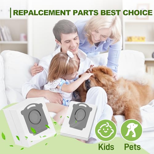 Image of 24 Pack Upgrade Vacuum Bags Compatible with iRobot Roomba i7，i7+，i3，i3+，i1+，i4，i4+，i6，i6+，j7，j7+，i8，i8+，s9，s9+ Plus, i & s & j Series, Fit for 104,105, 504, 705, Dirt Disposal Bags.