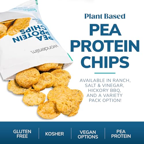 WonderSlim Pea Protein Snack Chips, Cool Ranch, 130 Calories, 10g Protein, Gluten Free (12ct) - Thumbnail 3