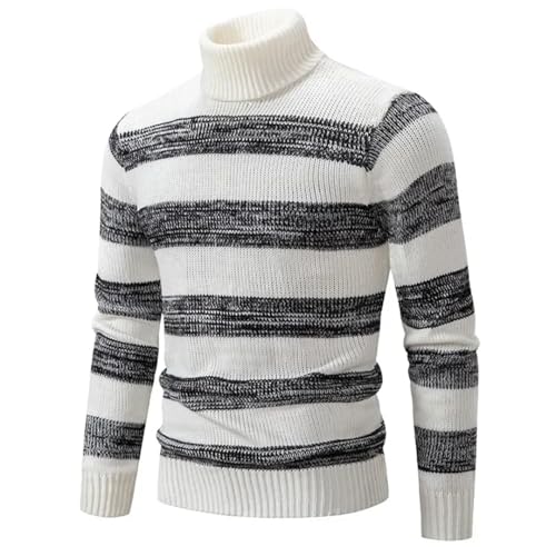 Men's Autumn and Winter Warm Neck Sweater Knit Pullover Tops Clothes2