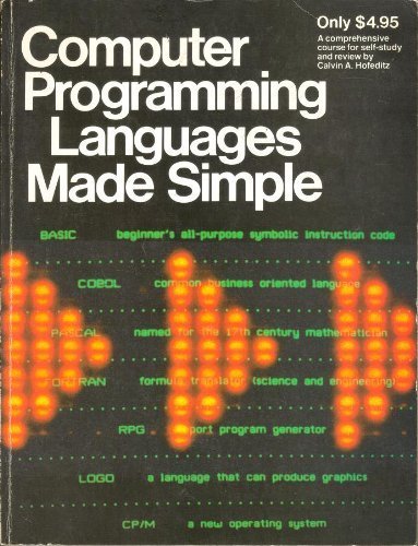 Computer Language Study Books Computer Programming Languages Made Simple: Amazon.co.uk: Hofeditz ...