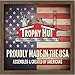Trophy Hut Employee of The Month Award Plaque and Bonus Magnet! 8x10 Picture Plaque Holds a 4x6 Photo. Employee Appreciation Award. Walnut Finish