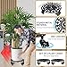 GARGENTOL Rolling Plant Stand with Wheels, 2 Pack Heavy Duty Metal Plant Caddy 11 Inch Wrought Iron Plant Dolly Outdoor Round Plant Rollers Stand for Large Potted Plants and Flower Pot, Black