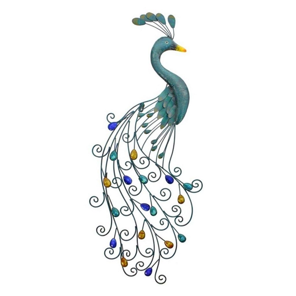 Iron Peacock Wall Decor Vintage Metal Wall Art Decor Wall