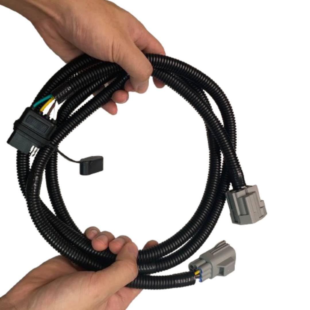 4-Pin Trailer Wiring Harness Compatible with Jeep Wrangler JK JKU 2007-2018 Models, Tow Hitch Wiring Kit Made for Rubicon, Sahara, Sport, and Unlimited 2-Door & 4-Door Trailer Light Connector