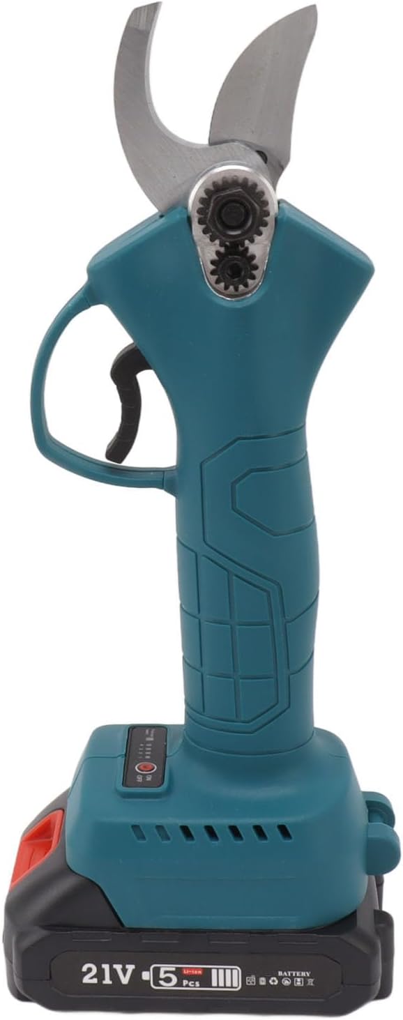 Electric Pruning Shear, Cordless Battery Operated Pruner with Shock Proof Non Slip Handle for Garden Trimming
