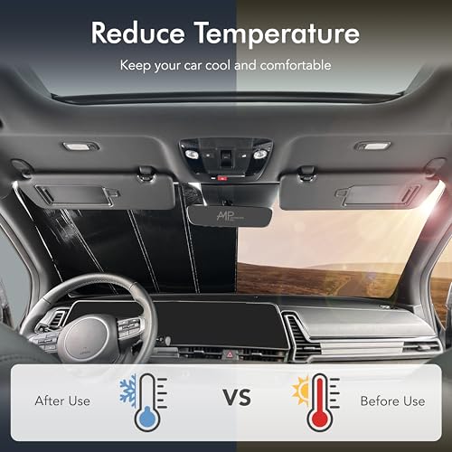 AutoMate Pro Custom Fit Windshield Foldable Sunshade for Toyota Camry Sedan, 2026 2025, Compact Reflective Block UV Rays Protector Lightweight Flexible Rigid Insulation Accessories (Made in USA) by AutoMate Pro - Image 5