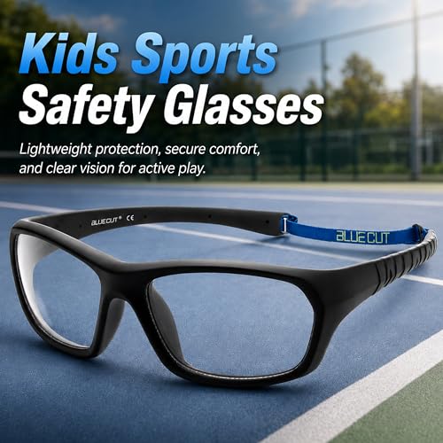 Image of BLUE CUT Sports Protection Goggles, Anti-Fog Lenses Safety Glasses for Basketball, Pickleball and All Outdoor Sports