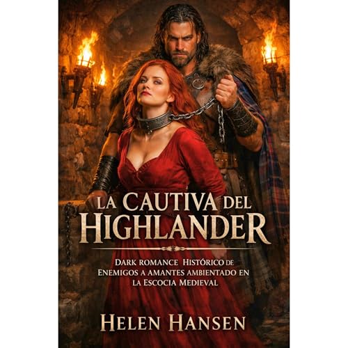 LA CAUTIVA DEL HIGHLANDER. DARK ROMANCE HIST&Oacute;RICO DE ENEMIGOS A AMANTES AMBIENTADO EN LA ESCOCIA MEDIEVAL Audiolibro Por HELEN HANSEN arte de portada