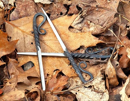 Sons of Odin- 6\" Hand forged Throwing Spikes set of 3 with Leather Sheath - Thumbnail 6