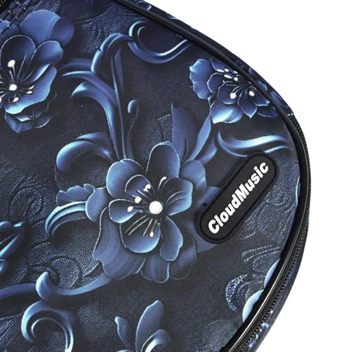 CLOUDMUSIC Ukulele Case Gig Bag Padded Backpack For Concert 23" Inch(Concert, Mystery Blosoom) by CLOUDMUSIC - Image 6
