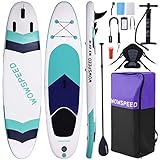 🏄【INFLABLE Y PORTÁTIL】 Inflar y desinflar fácilmente rápidamente. Simplemente enróllelo, puede llevarlo con usted, ya sea un lago o el mar, puede ponerlo en un camión y luego llevarlo con usted.
