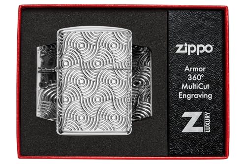Encendedor Zippo Armor High Polish Chrome metálico miniatura 6