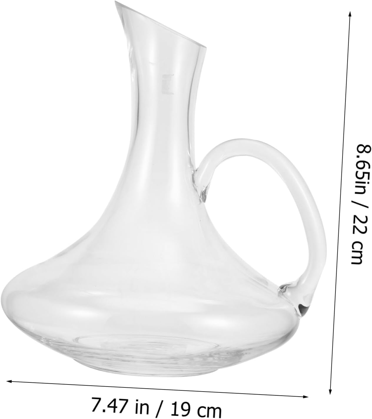 Red Wine Decanter with Handle Transparent Creative Wine Pourer Container for Home Bar Restaurant Use Gift