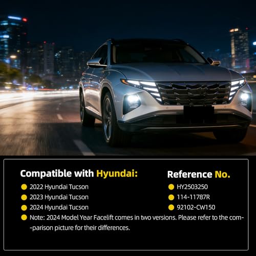 Dasbecan Right Side LED Headlight Compatible with 2022-2024 Hyundai Tucson by Dasbecan - Used condition - Image 6