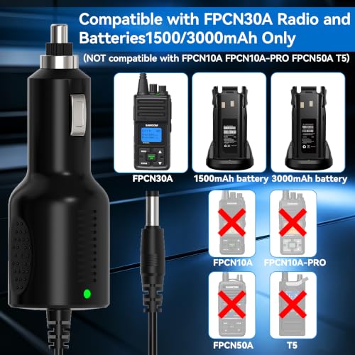 Image of FPCN30A Walkie Talkie Car Charger Battery Charging Dock with DC Adapter