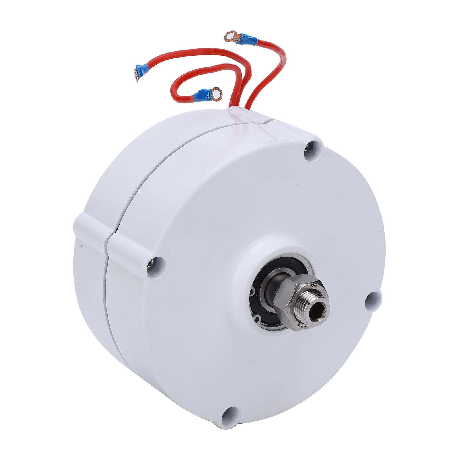 AMONIDA Generatore a Magneti Permanenti Trifase Alternatore Elettrico Compatto a Bassa velocità da 200 W per Uso Industriale Realizzato con Filo di Rame Altezza 3,1" (senza raddrizzatore 48V)