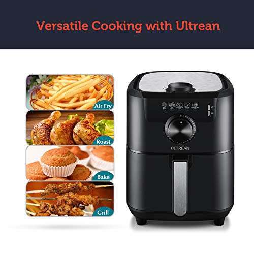 Ultrean Air Fryer, 4.5 Quart Electric Hot Air Fryers Oven Cooker with