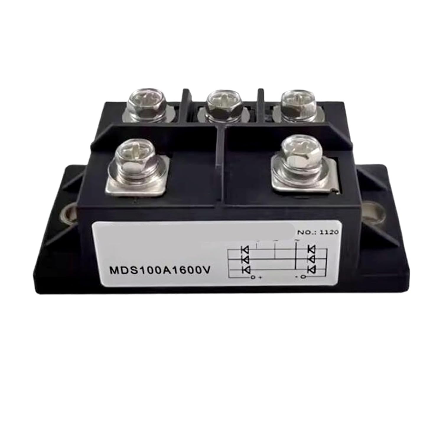 1pc MDS100A MDS30-16 MDS50A Three-Phase Rectifier Module 30A AC/DC Module 30A 40A 50A 75A 100A1600V 3-Phase Diode Bridge Rectifier(MDS40A)