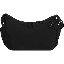Large Nylon Tote Women Crossbody Shoulder Bag Adjustable Strap Double Zipper Side Pockets Travel Gym Work Casual Everyday Bag