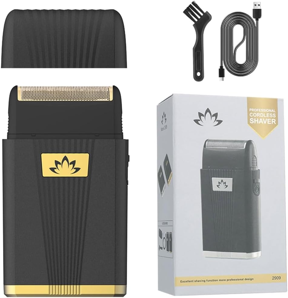Electric Shavers Foil for Men Electric Shaver Rechargeable Grooming Shaver for Face Beard Trimmer Reciprocating