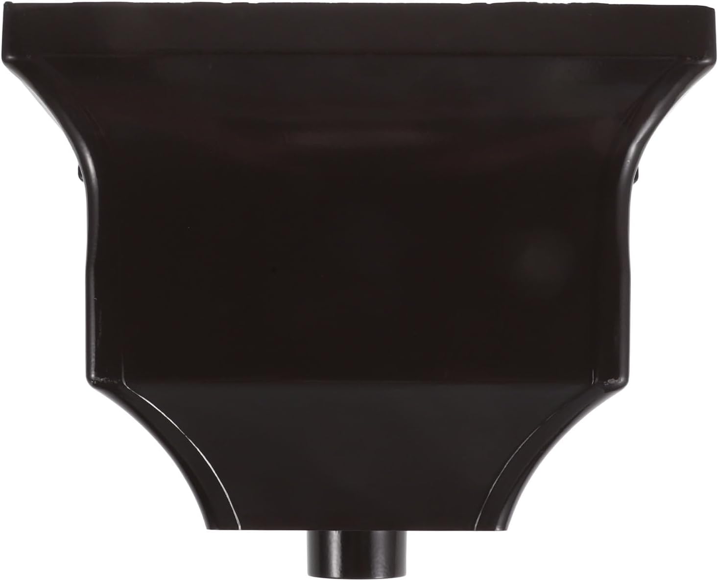 Downspout Adapter: Aluminum Alloy Rainwater Diverter - 1.97 in Bottom Diameter Drop Outlet Connector for Sewer Drain Pipe Roof Drainage System (Coffee)