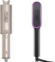 Professional Automatic Curling Iron + Straightening Brush for Hair