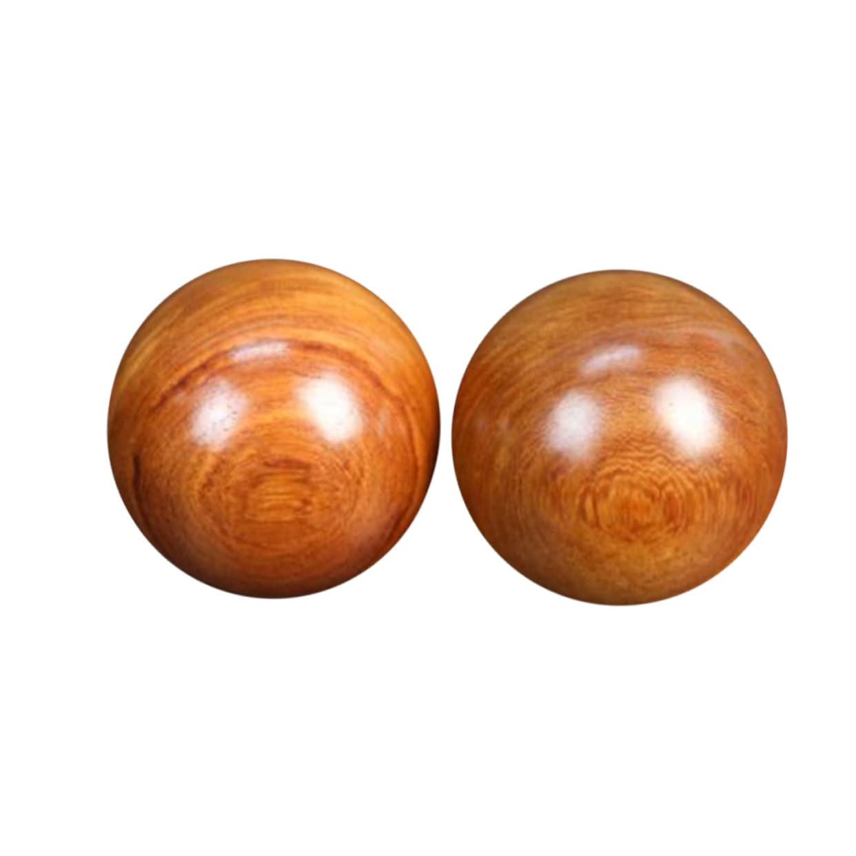 TOVINANNA 2pcs Hand Massage Balls Traditional Chinese Ball Hand Balls Fitness Handle Ball Chinese Health Balls Hand Exercise Balls Hand Massage Exercise Chinese Massage Balls Wooden