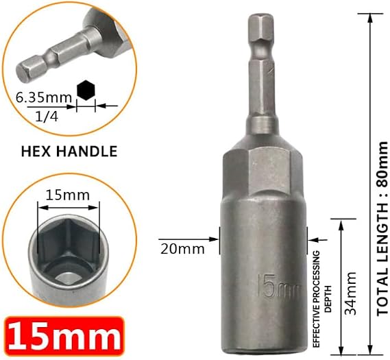 SDTOOLS 6-19mm 1/4