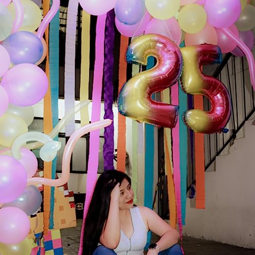 Image of 120 Pack Pearl Pink Balloons, Bright 12 inch Royal Pink Latex Party Balloons for Birthday Wedding Baby Shower Halloween.