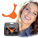 Basong 小顔矯正 顔痩せグッズ フェイストレーニング 笑顔練習 スマイル矯正 口角上げる 口角アップ リフトアップ オレンジ