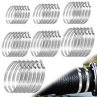 Riisoyu 42 Stück Edelstahl CV Schlauchschellen Set, Universal Achsmanschette Schellen 10-70mm Achsmanschetten Schlauchklemmen Werkzeug 70-150 mm Einstellbar Schellen Gelenk Boot Crimp Clamp Kit