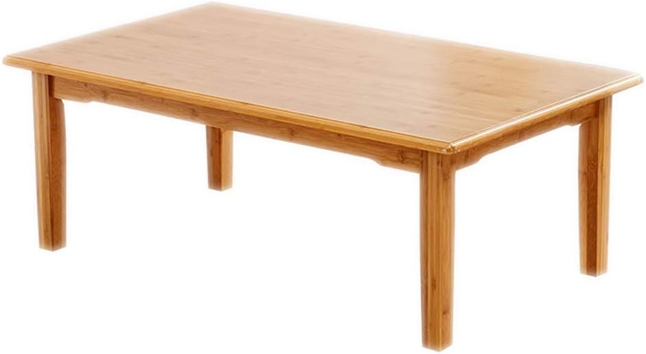 Bamboo Small Coffee Table Children's Study Table Small Square Table Laptop Table Breakfast Table Writing (Color : Wood Color, Size : 60x40x37cm)