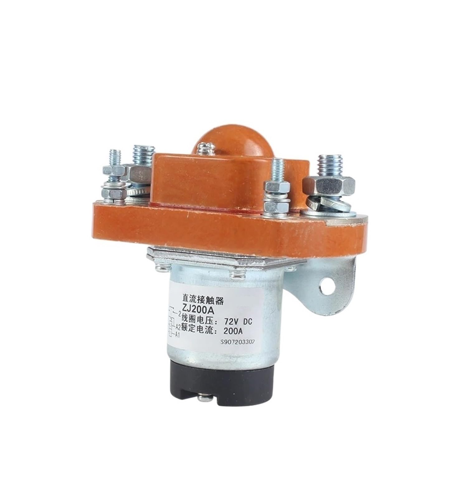 QfUxYYSLD ZJ200A Normally Open style12V 24V 36V 48V 60V 72V 200A DC Contactor for Motor Forklift electromobile Grab wehicle car Winch(24V)