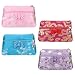 kilofly 4pc Chinese Silk Brocade 2 Zipper Purse Jewelry Pouch Bag Value Set